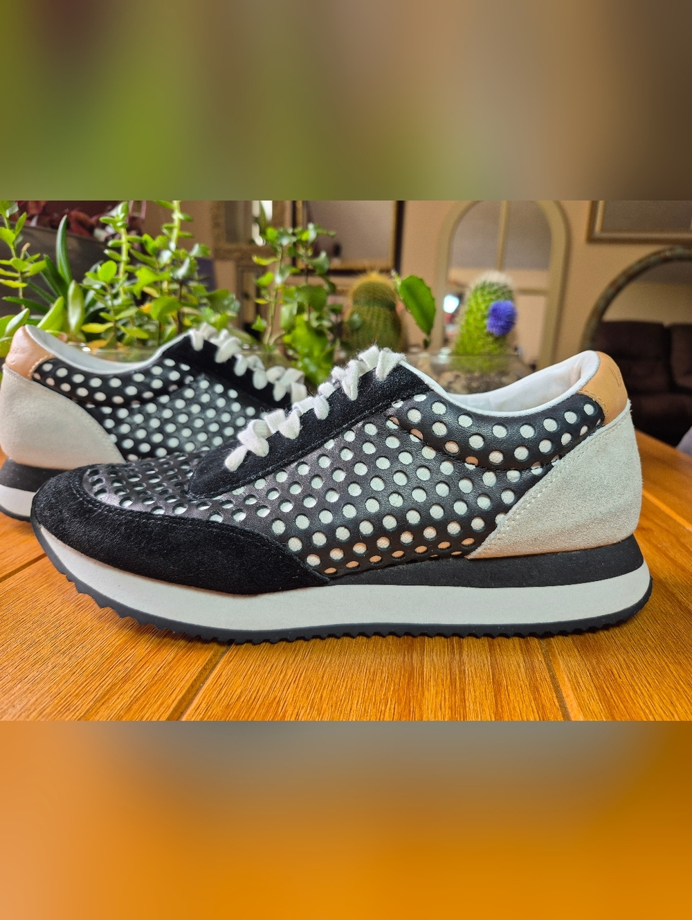 Loeffler Randall™ Rio Perforated Sneakers - Womens Size 9